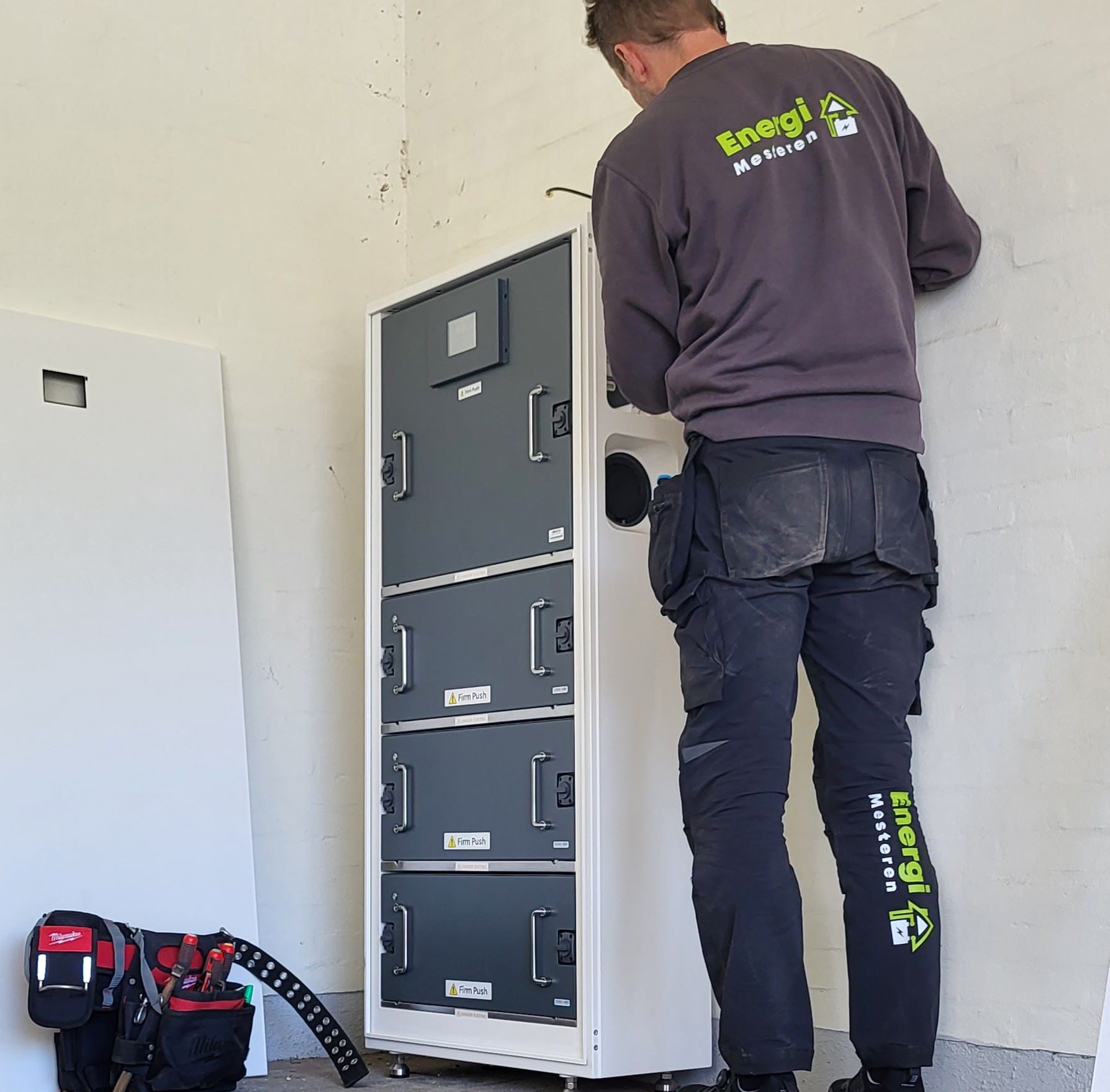 Batteri uden solceller